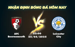 afc bournemouth leicester city 25 05 ngoai hang anh